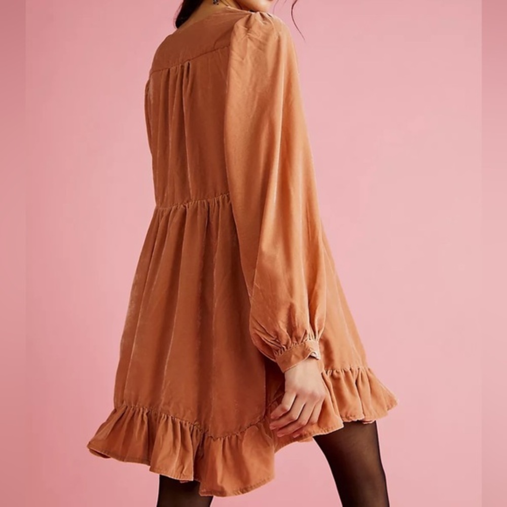 FP Estella Velvet Mini Dress NWT - Picture 3 of 4